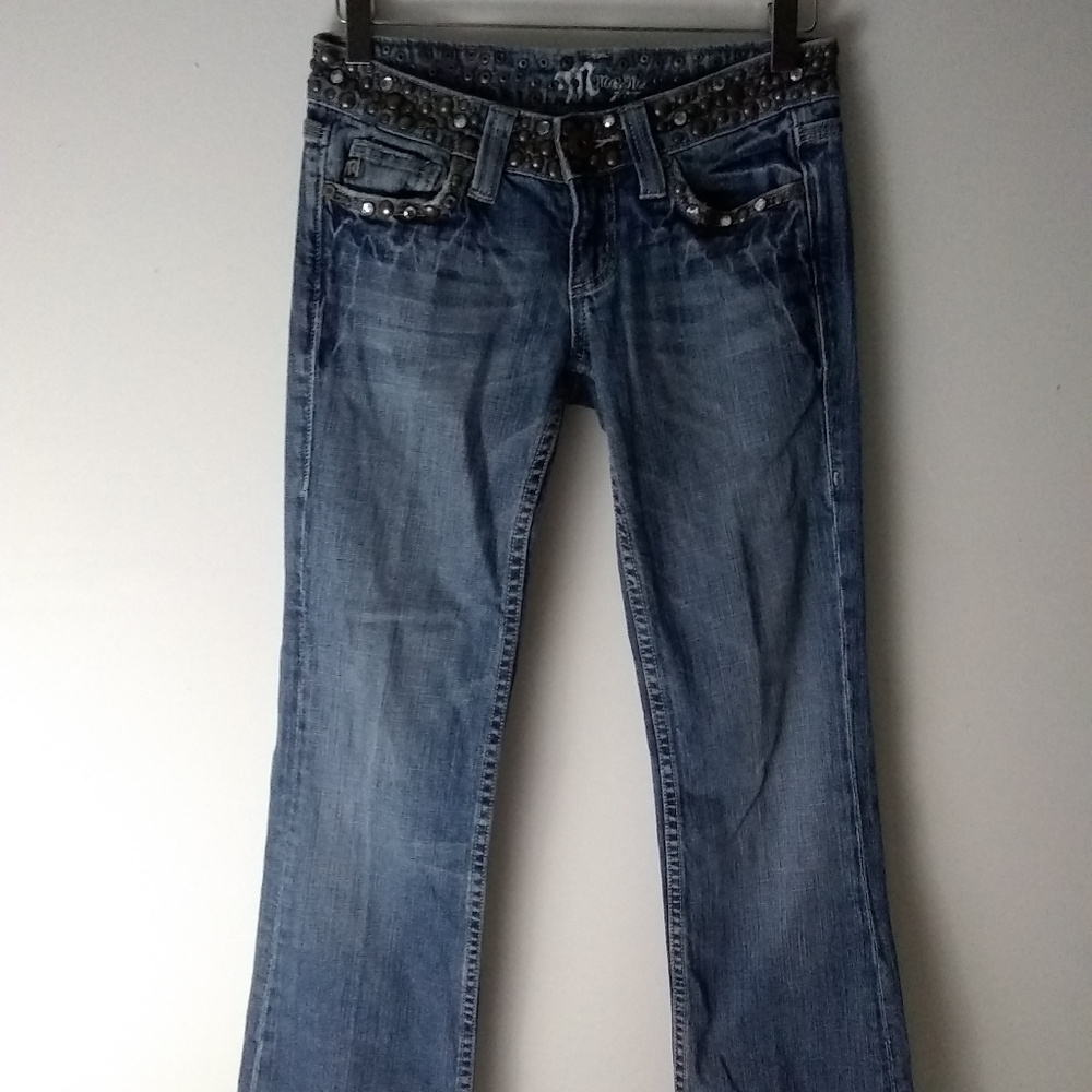 Miss Me Gladstone Med.Wash Jeans Jeweled Stud 26